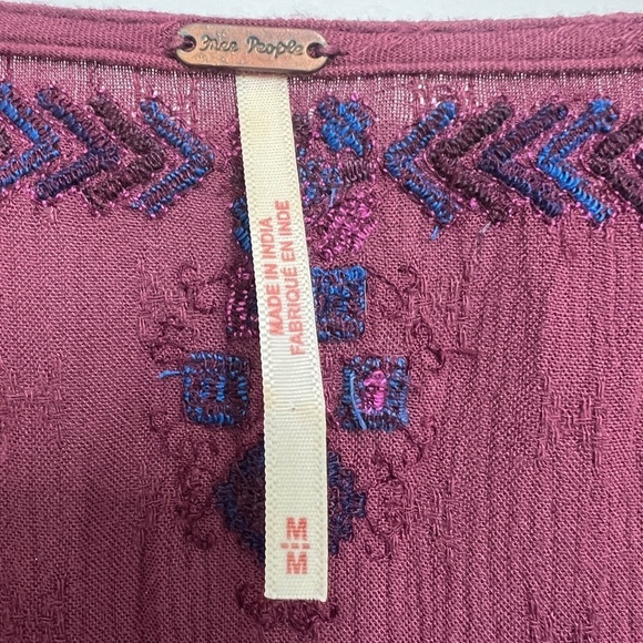 Free People Boho Arianna Embroidered Tunic Dress - Picture 4 of 8